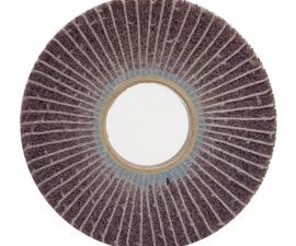 12 x 1 x 5 in. bear-tex non-woven interleaf flap wheel 80 grit ao m grit - 66261010712