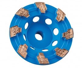 4 x 5/8-11 in. clipper classic ihd single row diamond cup wheel - 70184601761