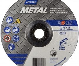 4 x 1/4 x 5/8 in. metal grinding wheel a 24 q t27 - 66252842011