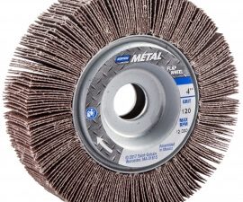 6 x 1 x 1 in. metal unmounted flap wheel p120 grit r207 ao - 63642502682