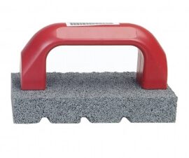 6 x 3 x 1 in. fluted rubbing brick w/handle bfh6 20 grit - 61463687800