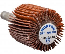 1 x 1 x 1/4 in. blaze mini flap wheel p120 grit r920 ca - 66261151172