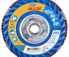 5 x 5/8-11 in. blaze plastic flat flap disc t27 80 grit r980p ca - 77696090143