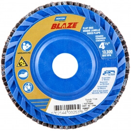 7 x 7/8 in. blaze plastic flat flap disc t27 60 grit r980p ca - 66254461060