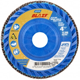 7 x 7/8 in. blaze plastic flat flap disc t27 120 grit r980p ca - 66254461063