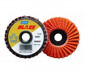 3 in. blaze plastic flat mini flap disc type ii t27 120 grit r980p ca - 77696090164