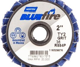 2 in. bluefire plastic flat mini flap disc type ii t27 p36 grit r884p1 za - 77696090175