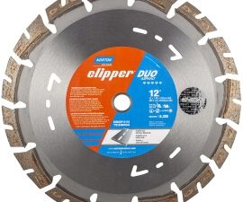 12 in. x 0.110 in. x 1 in.-20 mm clipper duo asphalt ihd segmented high-speed blade - 70184684543