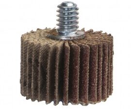 1 x 1 x 1/4 - 20 in. metal mini flap wheel p120 grit r207 ao - 63642502630