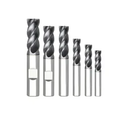 Niagara solid carbide end mill kit square end mill 6packsts430.2.0stabaltin - 3145208