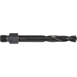 Precision twist drill ts51hs9/32 hss steam tempered long length 135deg nas 965 type b threaded shank drill (ts51hs) - 7878087