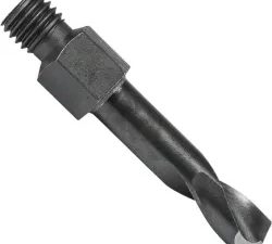 Precision twist drill ts18hsn10 hss steam tempered short 135deg nas 965 type b threaded shank drill (ts18hs)������ - 7878006