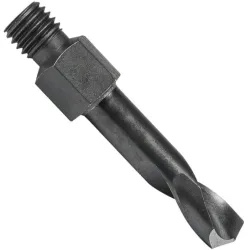 Precision twist drill ts10hs 1/4 hss steam tempered short 135deg nas 965 type b threaded shank drill (ts10hs) - 7878023