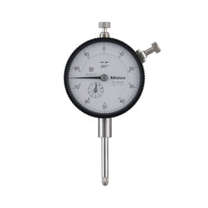 Mitutoyo 2416ab .001 in, 1 in/(.1 in per rev), dial indicator, 0-100, flat back, 3/8 in stem, series 2 - 2416AB