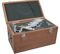 Asimeto 7101667 0-6" x 0.0001" 6pc outside micrometer set - 7101667