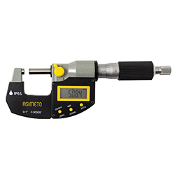 Asimeto 7105015 0-1" x 0.00005" ip65 digital outside micrometer with spc output - 7105015