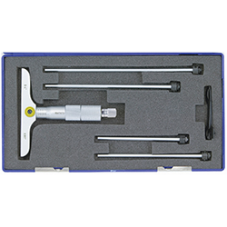 Asimeto 7201061 0-6" x 0.001" depth micrometer with 2.5" base - 7201061