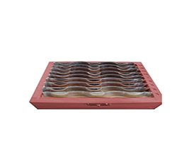 Asimeto 7607660 1/2" - 1-1/2" x 4-1/4" 9 Pair Ultra Precision Wavy Parallel Set - 7607660
