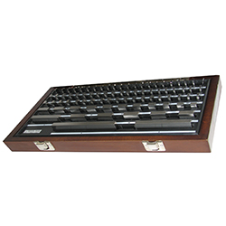 Asimeto 7650012 0.050" - 4.000" 81pc Grade AS-2 Steel Rectangular Gauge Block Set - 7650012
