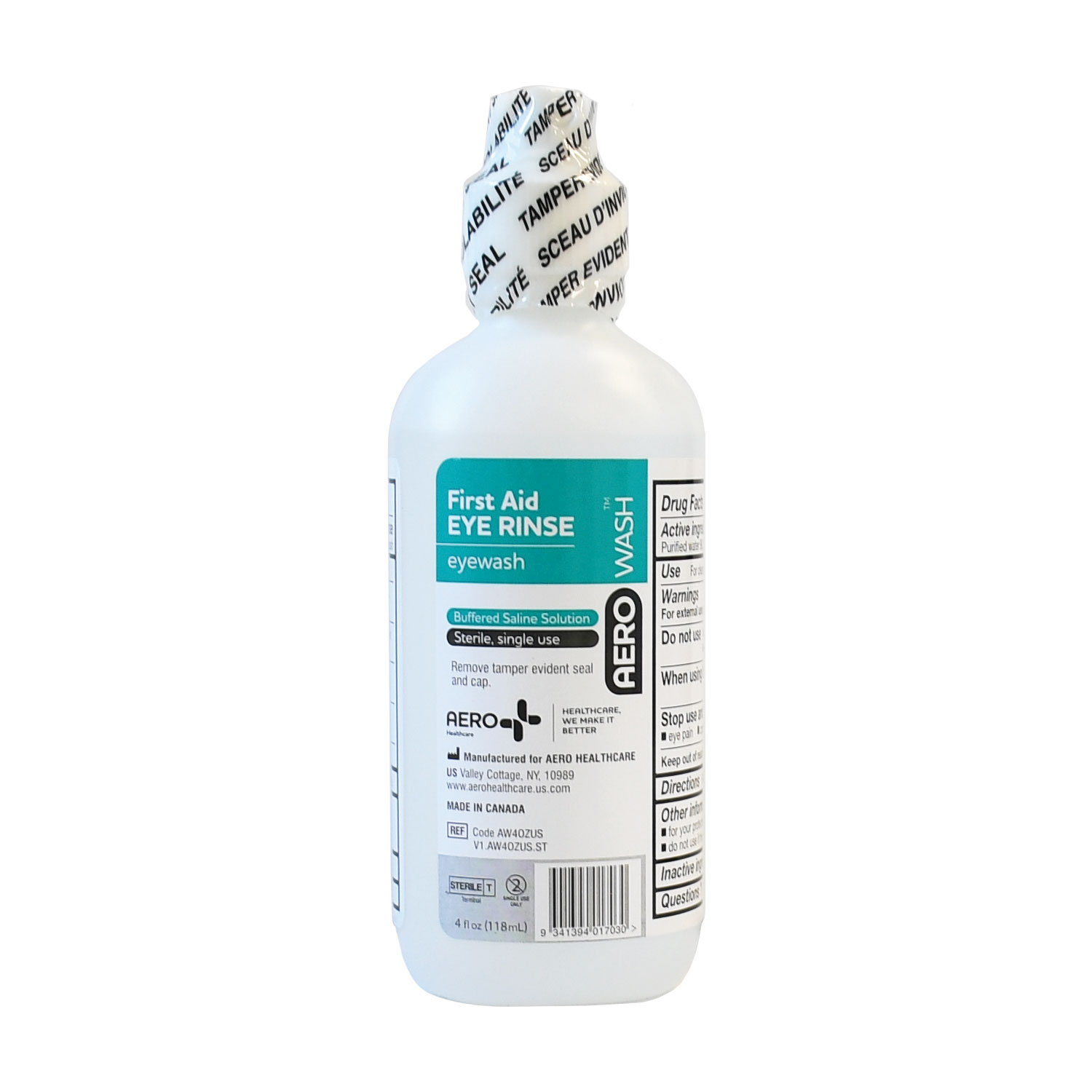 AEROWASH Eyewash 4oz - AW4OZUS
