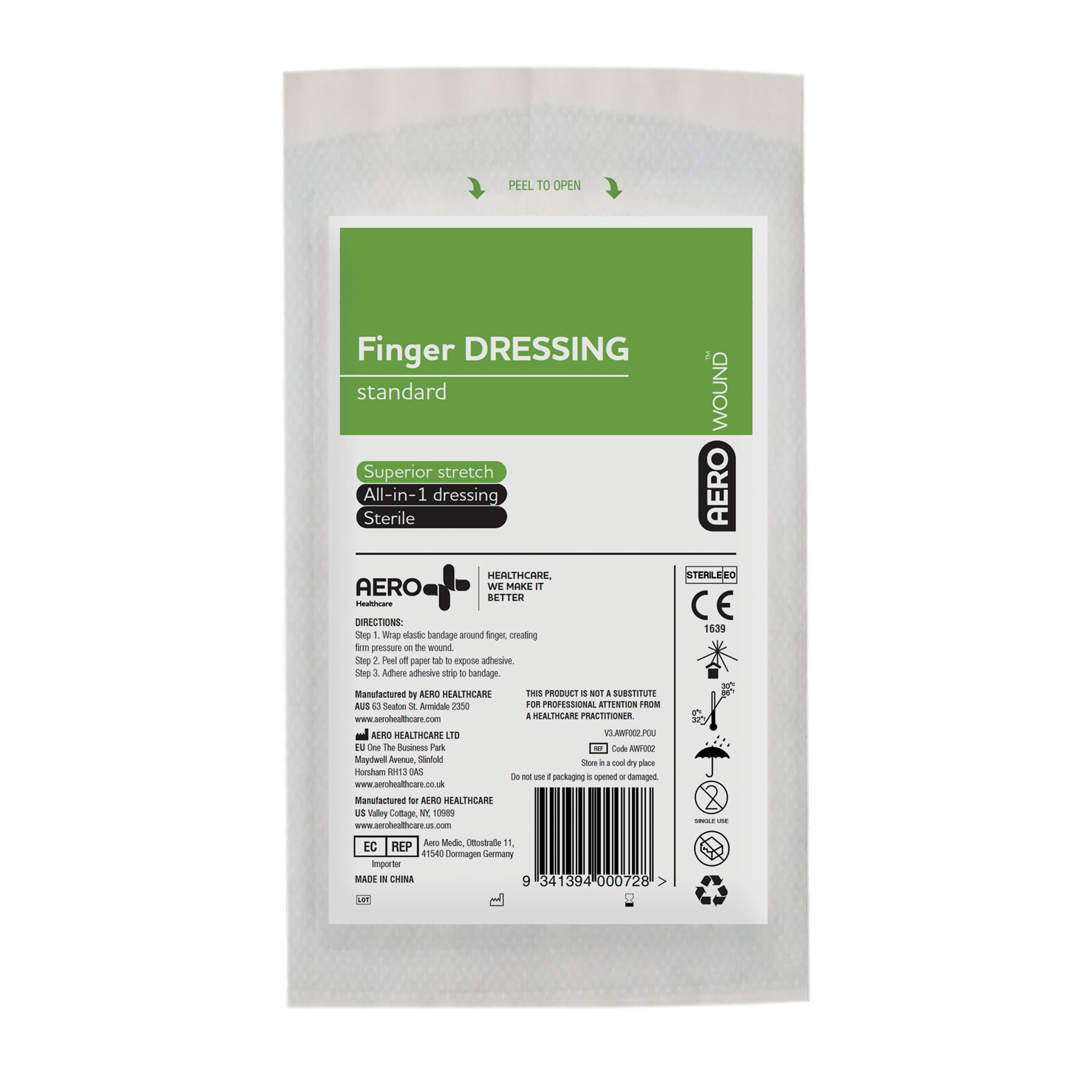AEROWOUND Finger Dressing Bulk - AWF002