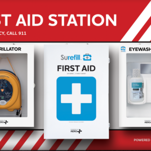 SUREFILL First Aid Station - First Aid, Eyewash, AED 360P - SFFASP2