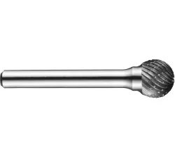 Precision twist drill sd-dc burr - ball, double cut, 1/2 x 1/4 x 7/16 x 6.1/2 - 7466284