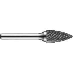 Precision twist drill sg-dc burr - tree, double cut, 1/2 x 1/4 x 1 x 2.3/4 - 7466327