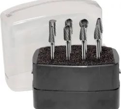 Precision twist drill burr set, aluminum cut, 8 pc - 7466396