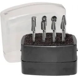 Precision twist drill burr set, aluminum cut, 8 pc - 7466396