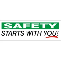 Safety wht/grn starts with you! red underline - SBL-368