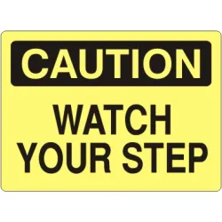 Watch your step - caution sign - C-920634