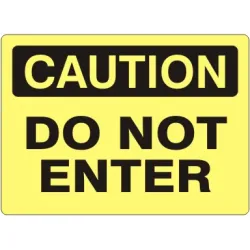 Do not enter - caution sign - C-110431