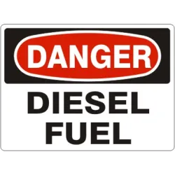 Diesel fuel - danger sign - D-110424
