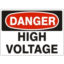 High voltage - danger sign - D-372624