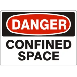 Confined space - danger sign - D-962024