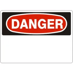 Danger blank - danger sign - D-110323