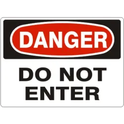 Do not enter - danger sign - D-111033