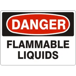 Flammable liquids - danger sign - D-260841