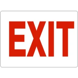 Exit- red on white - G-168121