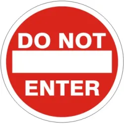 Do not enter floor decal - FD-23