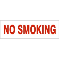 No smoking pressure sensitive decal - PD-4856