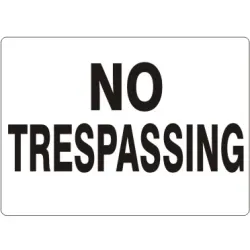 No trespassing - G-490843
