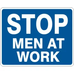 Stop men at work sign - RR-98141