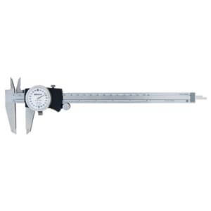Mitutoyo 505-741j dial caliper, .2 in/revolution, white face - 505-741J