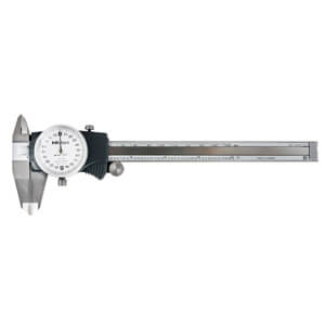 Mitutoyo 505-744dial caliper, .2 in/revolution, carbide od jaws - 505-744