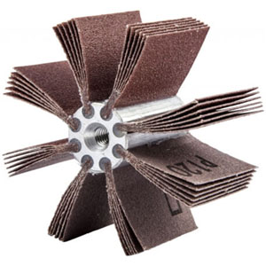 3-3/4 x 1-1/2 in. plain flap b-8 bore polisher p120 grit ao 6-ply - 8834154147