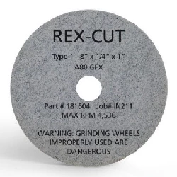 Large diameter wheel 7 x 1 x 1 - type 1- a54 gfx grit - 190521