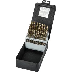 Precision twist drill c26r15co hss-e bronze 135d nas 907 jd set (x 26) - 5995589