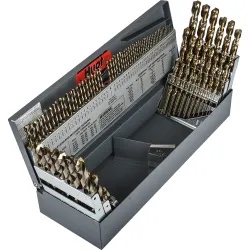 Precision twist drill c115combc hss-e bronze 135d nas 907 jd set set r10 r18 r15 (co x115) - 5995679